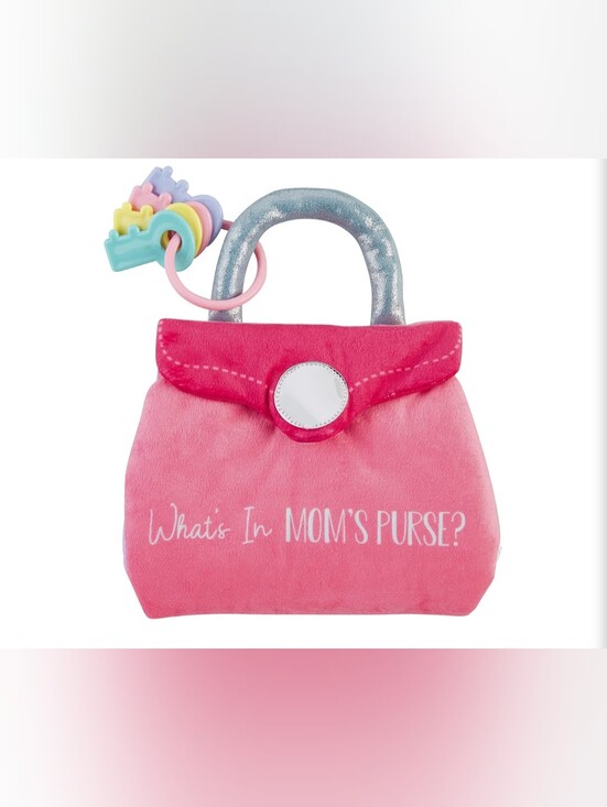 Mud Pie Other - Pink Plush 'What's In Mom's Purse?' Toy Purse Book
